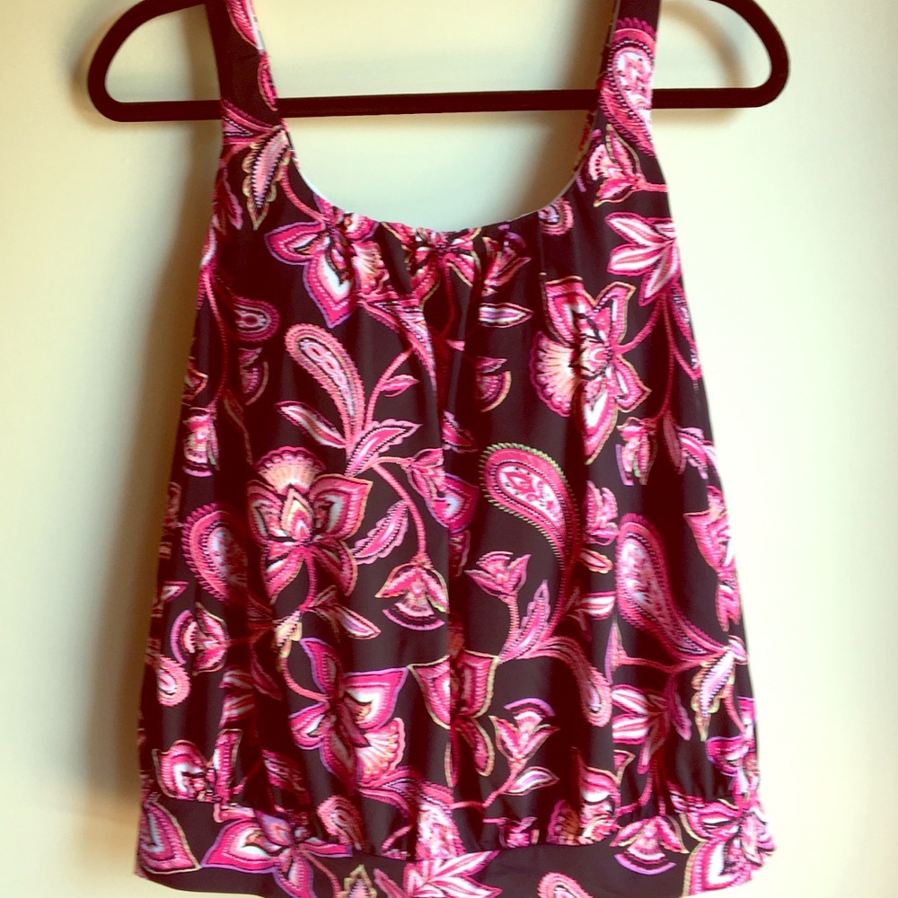 Lands end swim top 14W